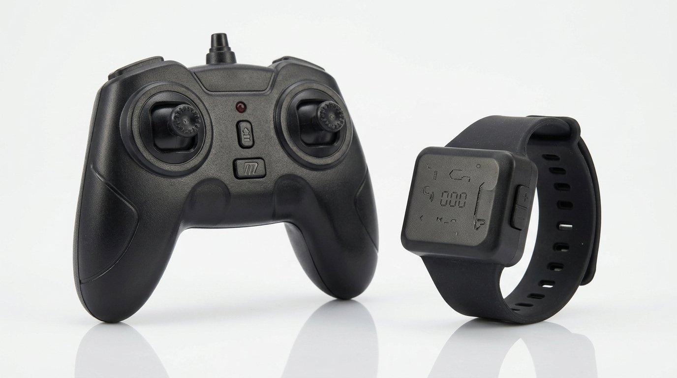 Mando y pulsera de gestos incluidos